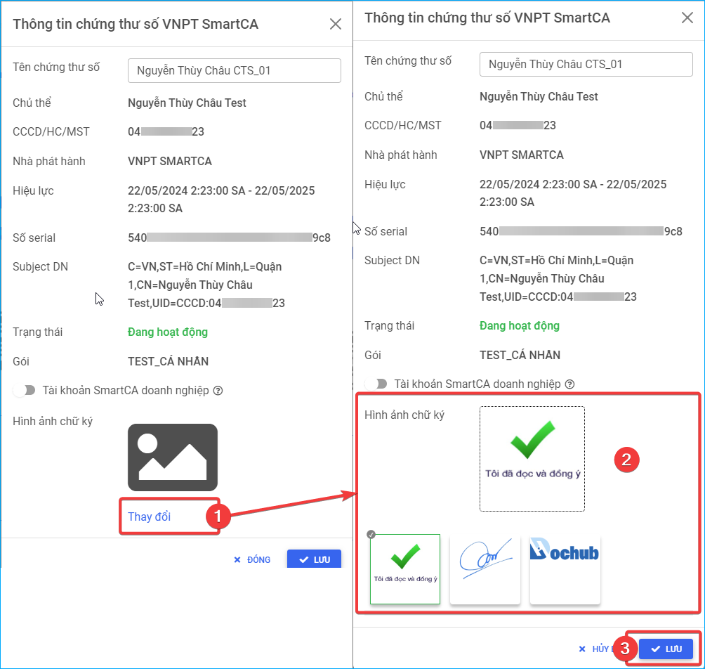 Update CERT Signature Image