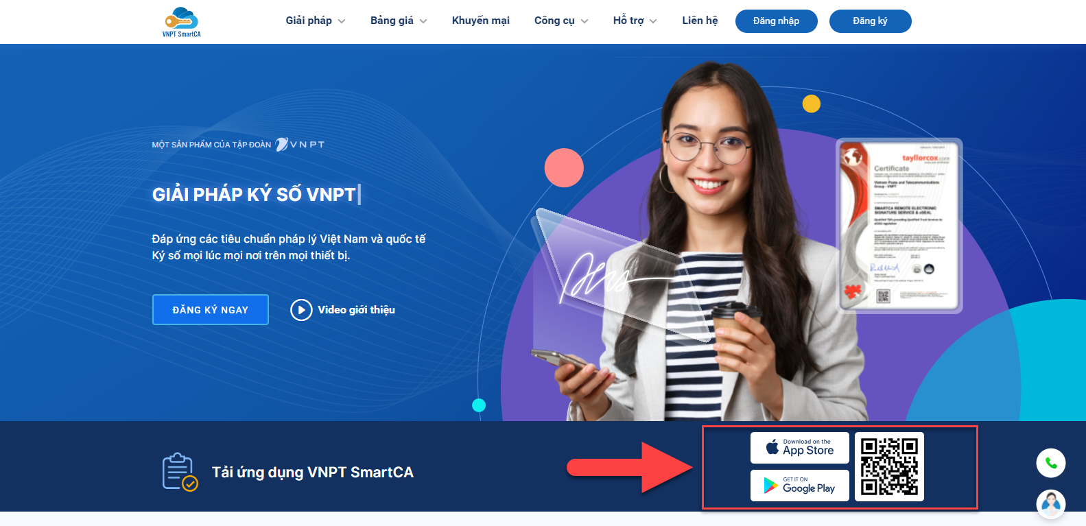 Tải ứng dụng VNPT SmartCA